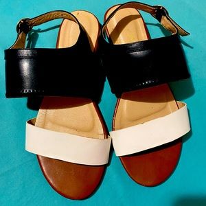 Midnight velvet sandals